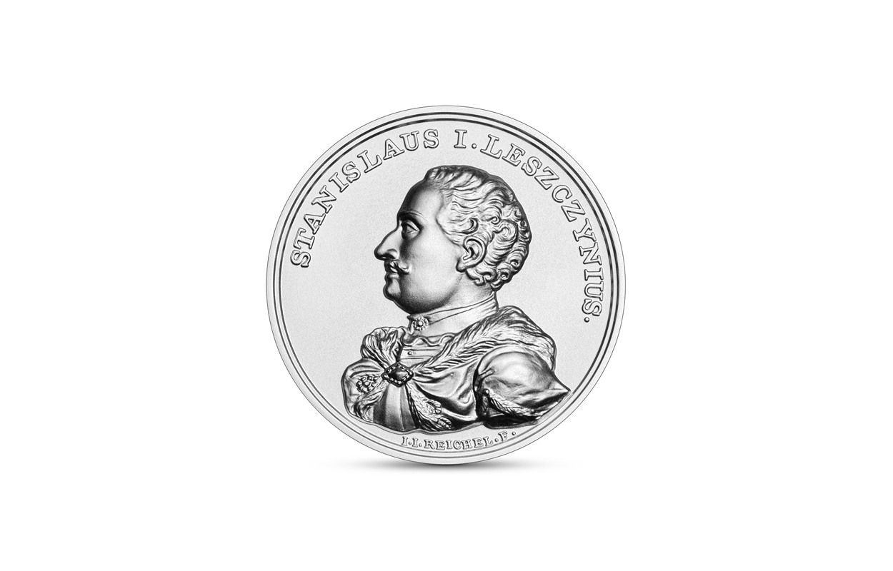 Dwudziesta druga moneta serii przedstawia Stanisława I Leszczyńskiego